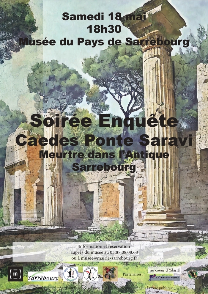 MURDER PARTY : « CAEDES PONTE SARAVI » Musée du pays de Sarrebourg et parcours Chagall Sarrebourg