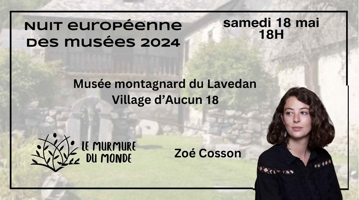Déambulation littéraire en compagnie de l'autrice Zoé Cosson Musée montagnard du Lavedan Aucun