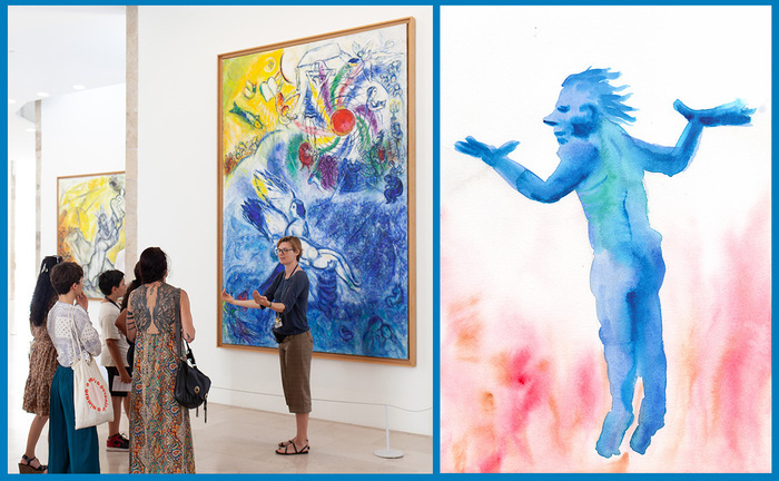 Visites guidées sous la forme de jeux synesthésiques Musée national Marc Chagall Nice