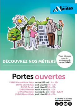 Portes ouvertes dans les EHPAD pour découvrir les métiers du soin qui recrutent Nantes Centre et Quartiers