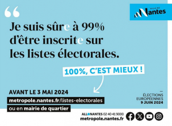 Inscription sur les listes électorales - Stands civiques - NANTES Nantes Centre et Quartiers