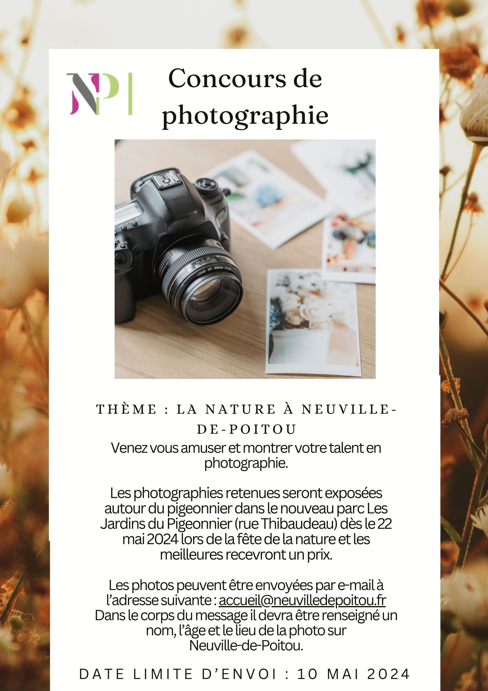 Concours photo la nature à Neuville-de-Poitou