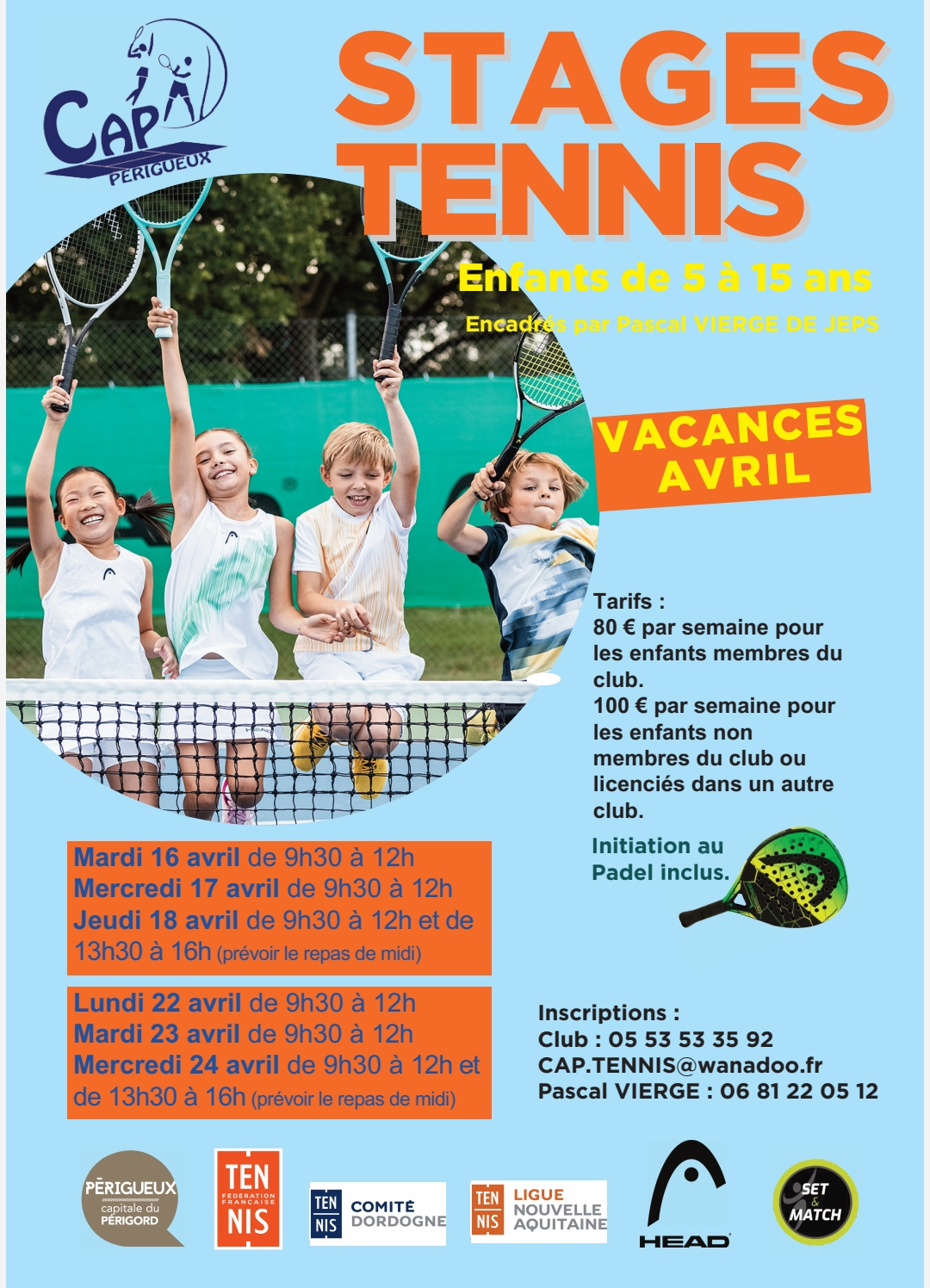Stages Tennis CAP Périgueux