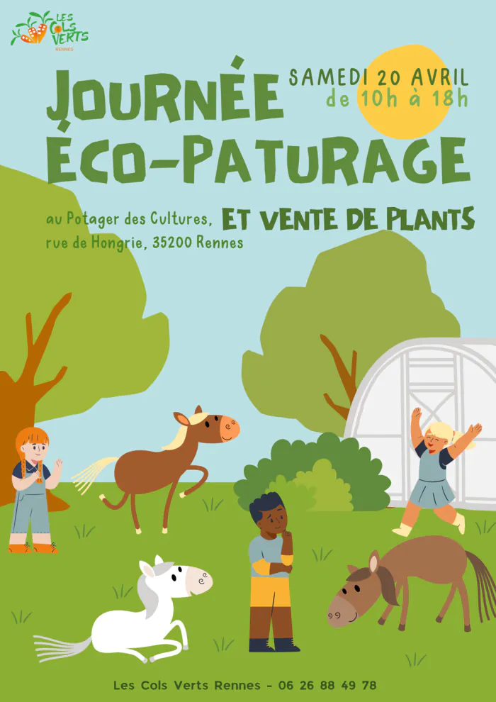 Journée éco-paturage au Blosne - Rennes Potager des Cultures