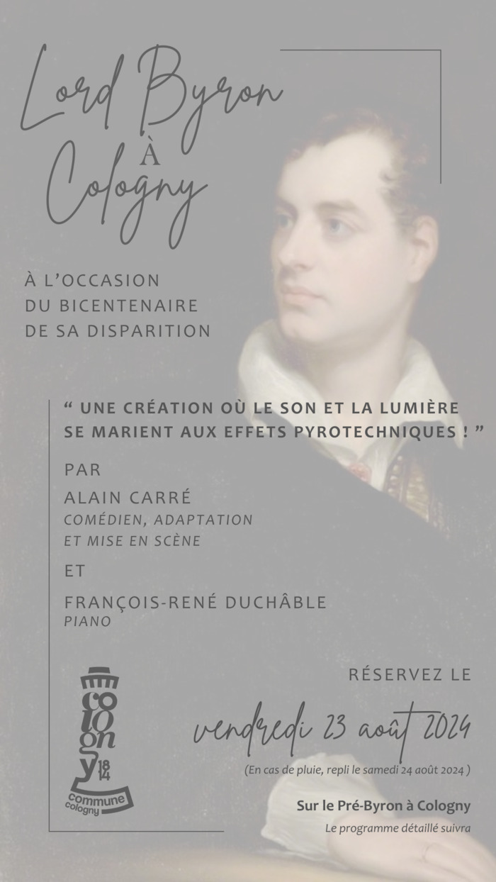 Lord Byron à Cologny Pré Byron Cologny