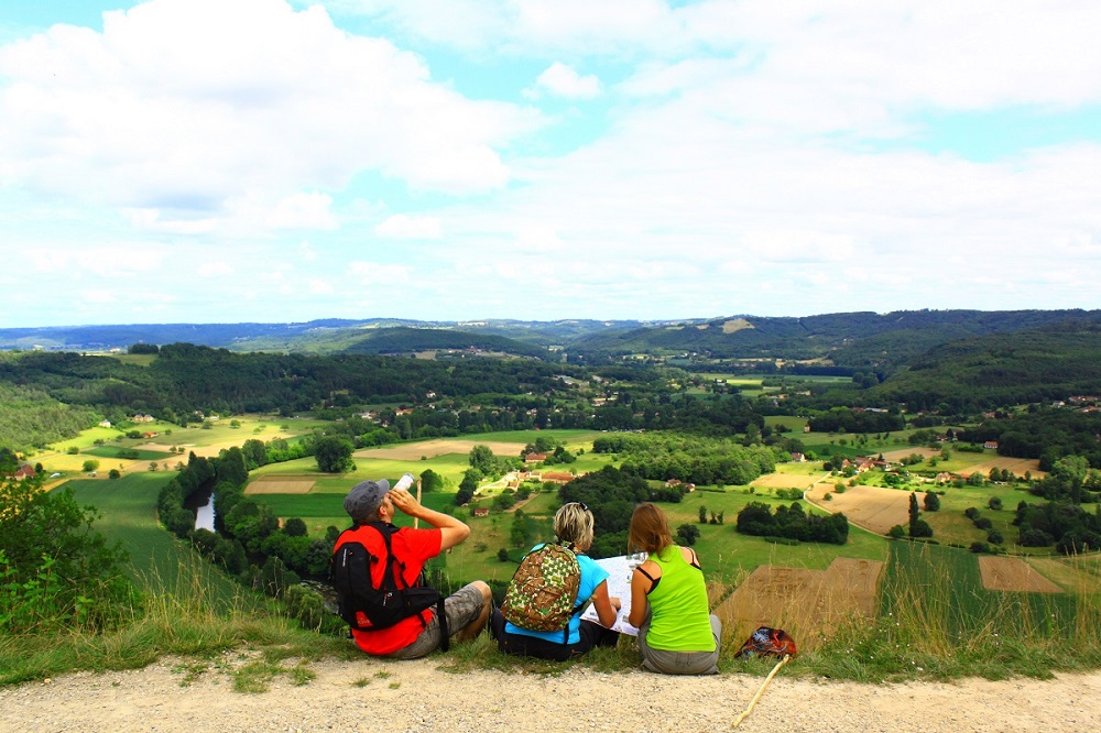 Point de vue sur la Vallée de la Vézère à la côte de Jor Saint-Léon-sur-Vézère Nouvelle-Aquitaine