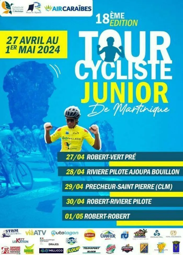 18ème TOUR CYCLISTE JUNIOR DE MARTINIQUE : 4ème étape Robert