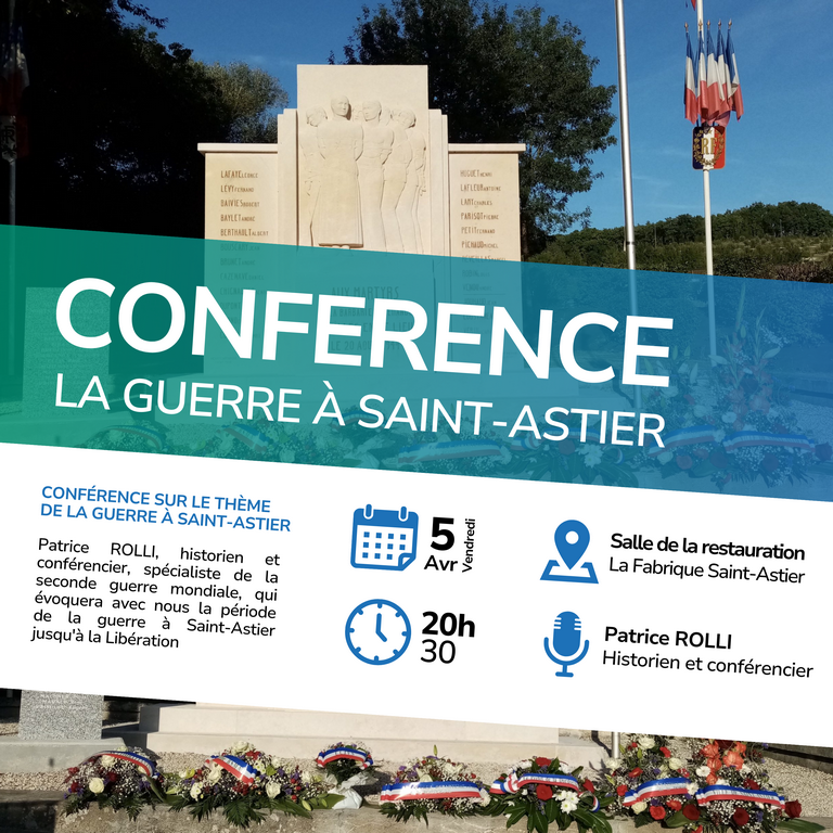 Conférence "La Guerre à Saint-Astier"