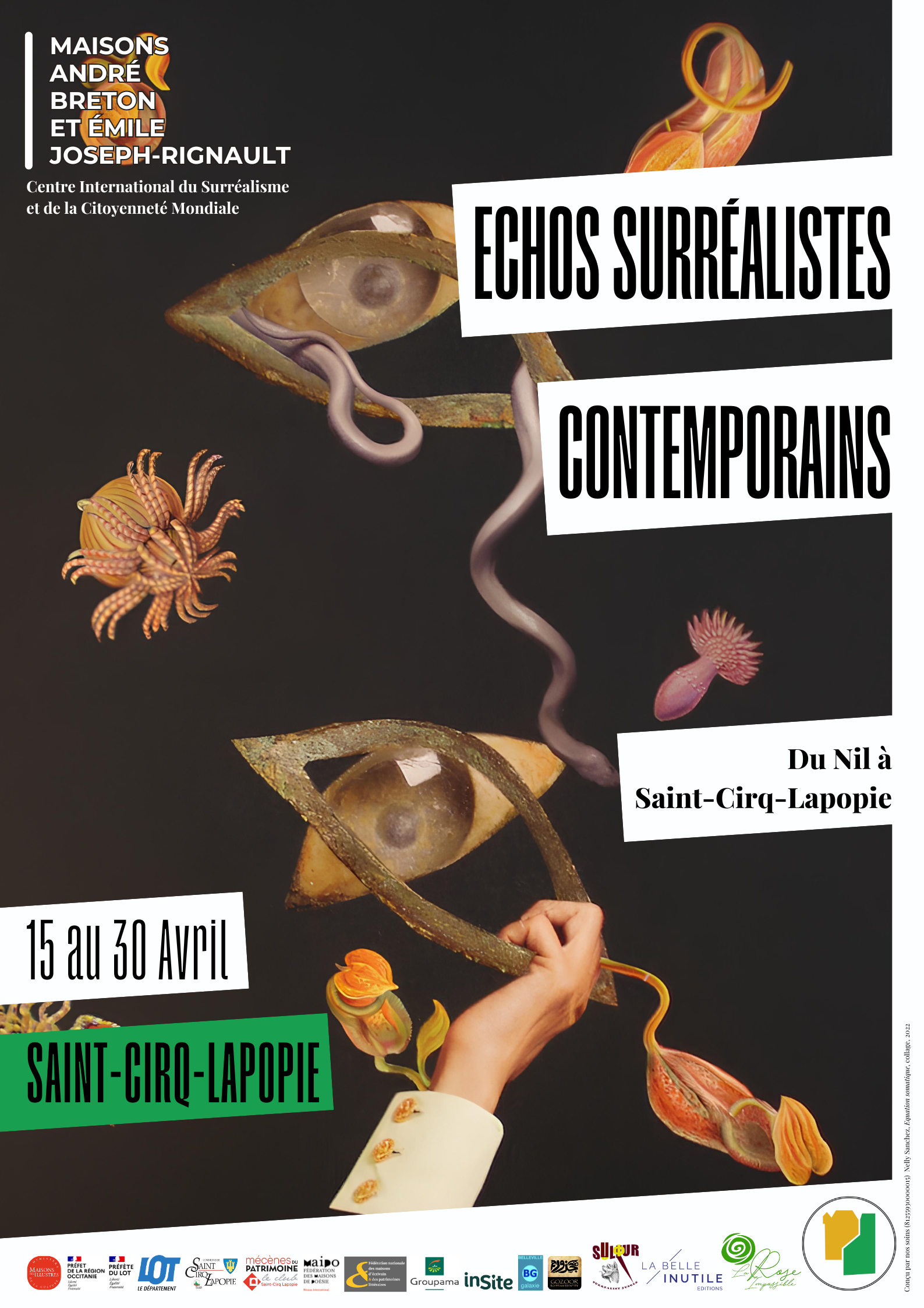 Vernissage de l'exposition "Echos Surréalistes Contemporains: Du Nil à Saint-Cirq-Lapopie"
