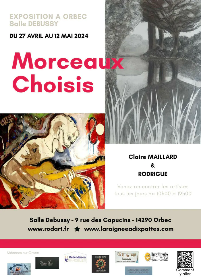 Morceaux Choisis - Exposition Claire Maillard et Rodrigue Salle Debussy - 9 rue des Capucins Orbec