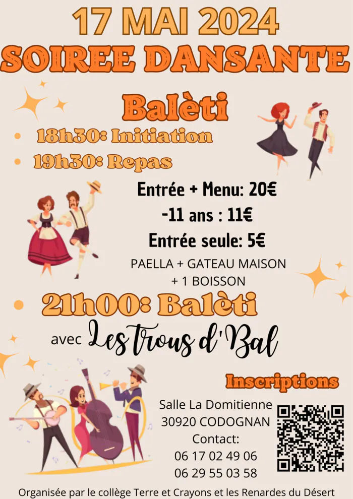 Baleti Codognan - Trous d'Bal et Régine pour l'animation Salle des fêtes de Codognan