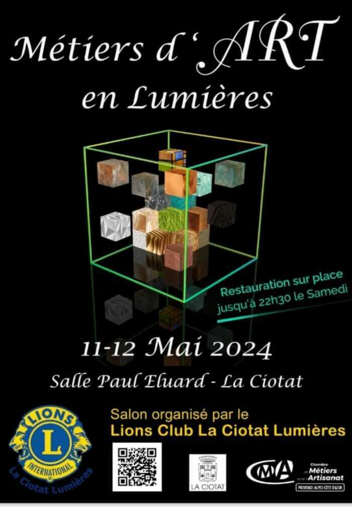 Rendez-vous les 11 et 12 mai au Salon "Métiers d'Art en Lumières" ! Salle Paul Eluard la Ciotat La Ciotat
