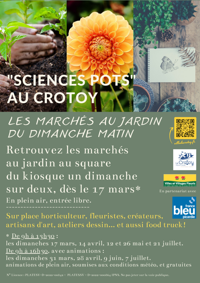 Sciences Pots square du kiosque Le Crotoy
