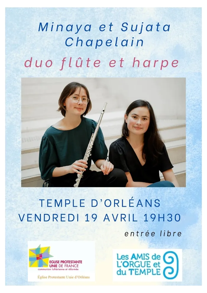 Duo flûte et harpe Temple d'Orléans Orléans