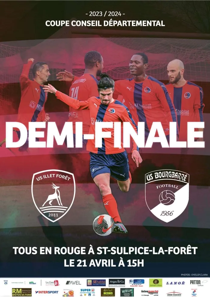 Match demi-finale : Coupe départementale Terrain des sports Saint-Sulpice-la-Forêt