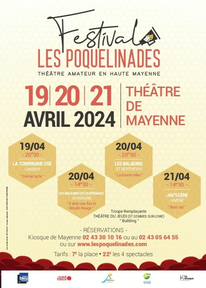 Festival Les Poquelinades 2024 Théâtre de Mayenne Mayenne
