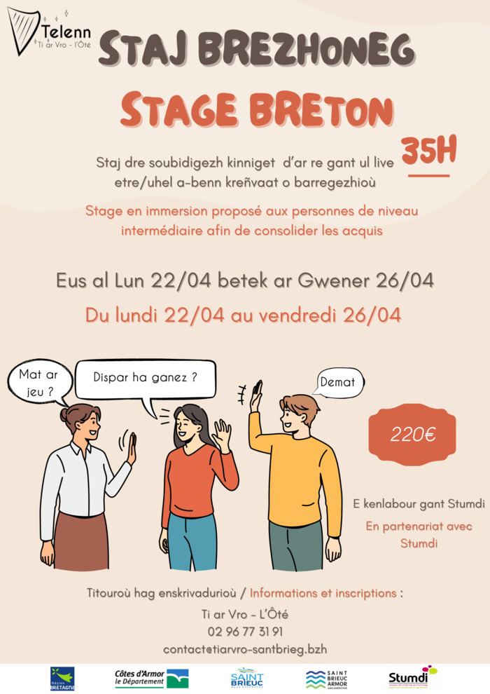 Stage breton Ti ar Vro-l'Ôté Saint-Brieuc