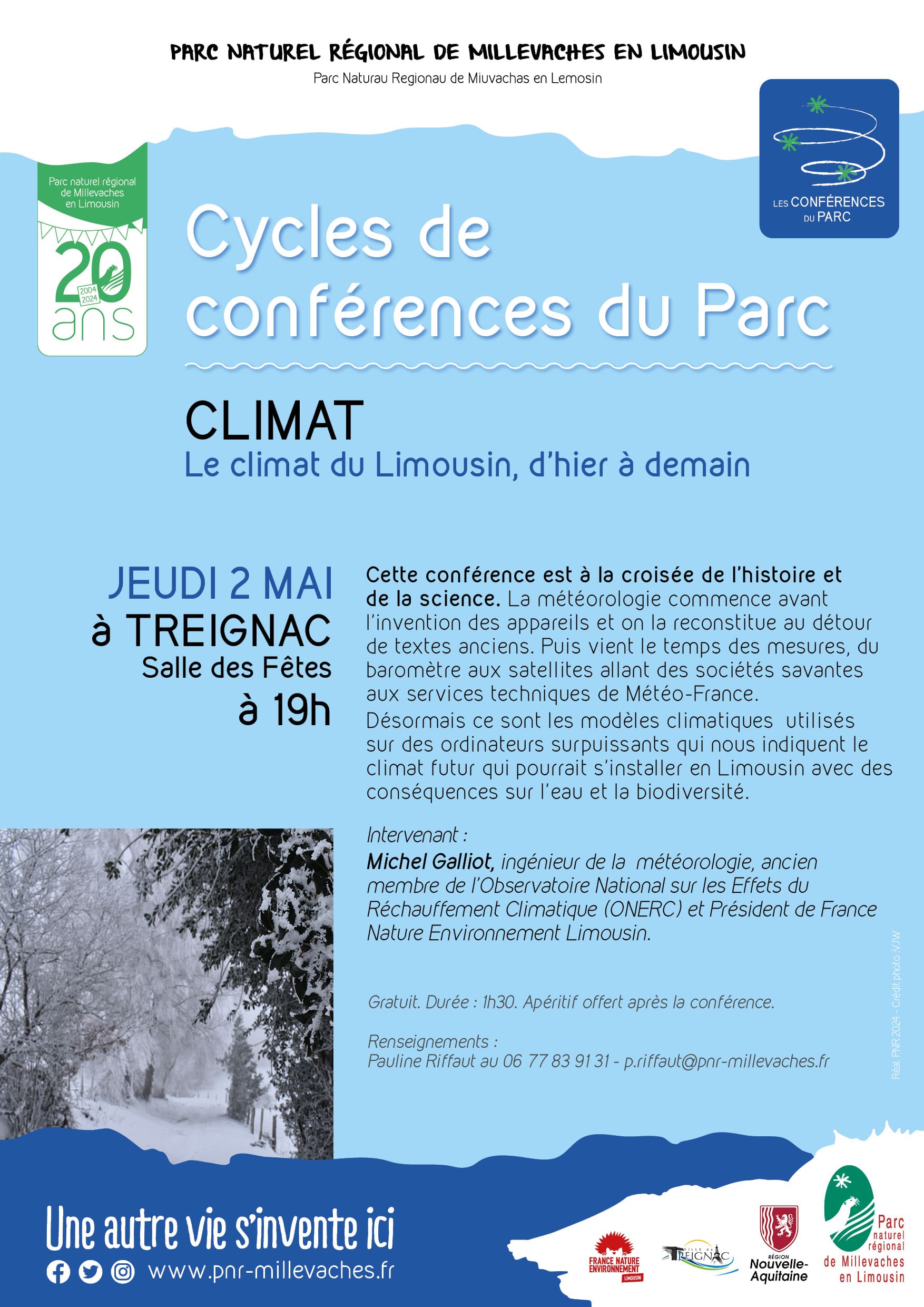 Conférence du Parc : Le climat du Limousin