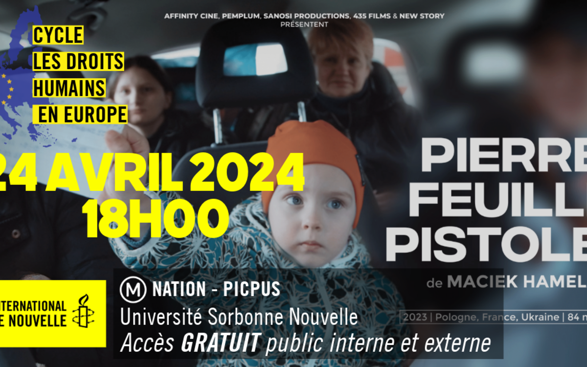 Projection débat : Pierre feuille Pistolet de Maciek Hamela université Sorbonne Nouvelle Paris