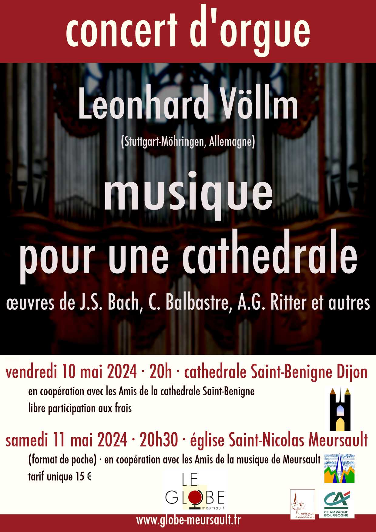 Concert d'Orgue Musique pour une cathédrale