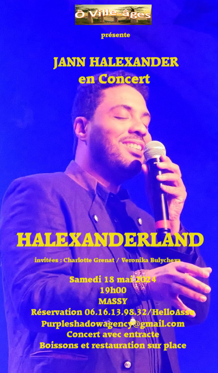 Jann Halexander en concert 'Halexanderland' à Massy le 18 mai 2024 Espace Massy
