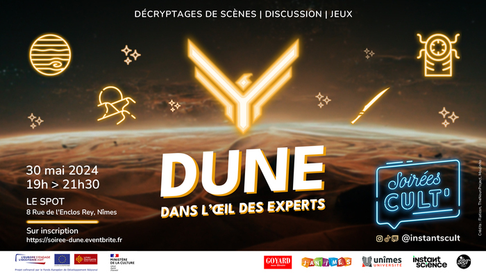 Soirée Cult’ : Dune dans l'œil des experts Le Spot Nîmes