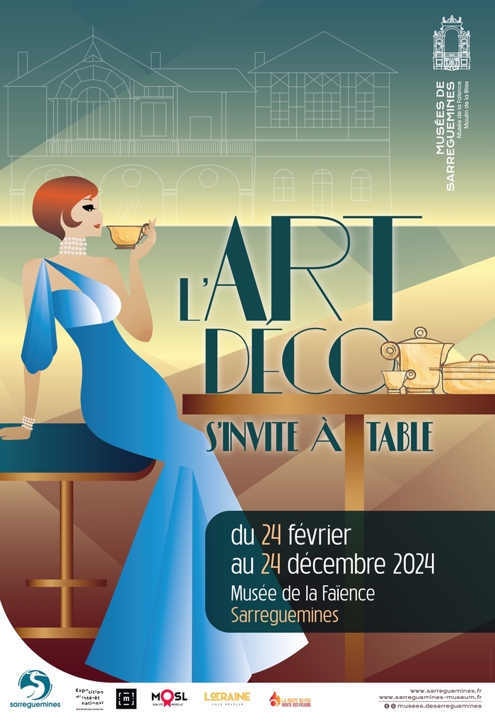 L'Art Déco s'invite à table Musée de la Faïence Sarreguemines
