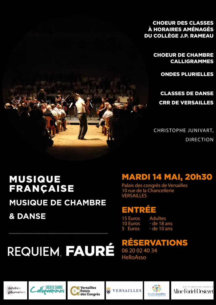 Requiem Fauré collège Rameau Palais des congrès de Versailles Versailles