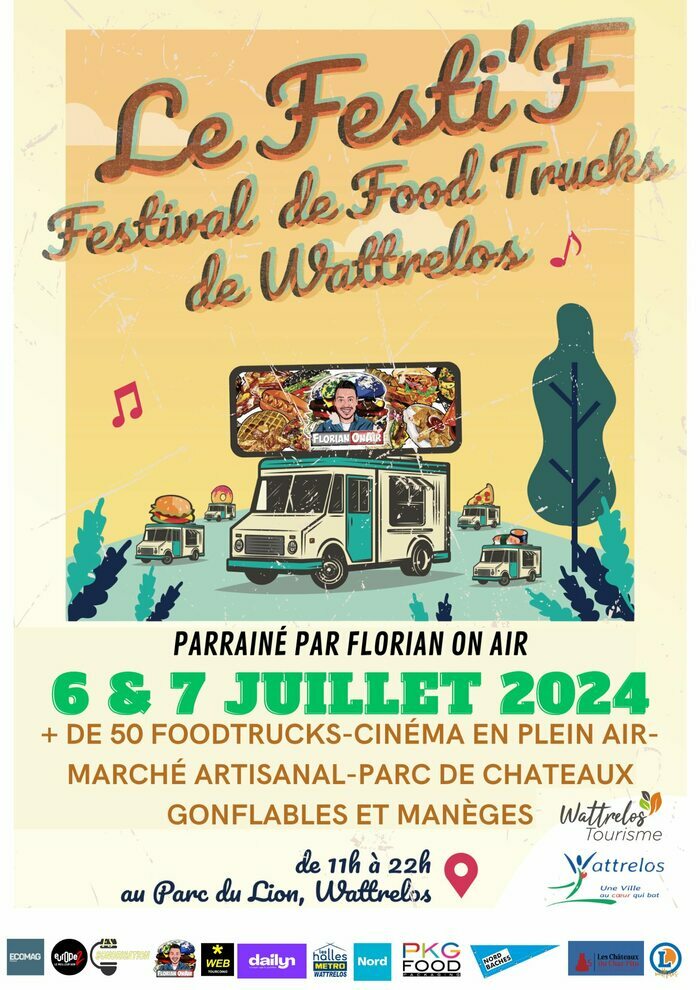 Festi'F Festival de Food trucks de Wattrelos Parc du Lion Wattrelos