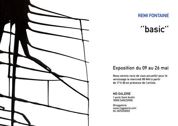 Vernissage de l'exposition "Basic" Remi Fontaine
