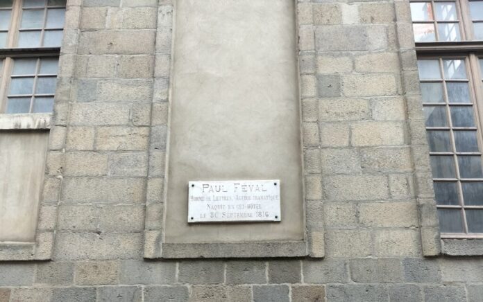 paul féval plaque commémorative
