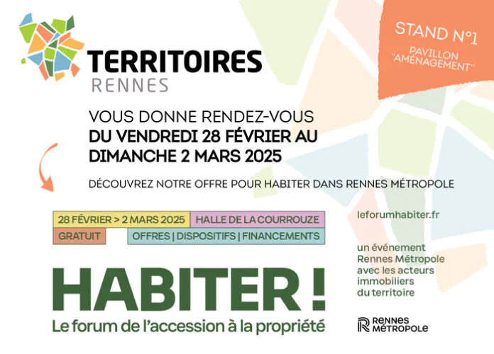 Habiter! Le Forum de l'accession à la propriété Halle de la Courrouze Saint-Jacques-de-la-Lande 28 février - 2 mars Habiter! Le Forum de l'accession à la propriété Halle de la Courrouze Saint-Jacques-de-la-Lande